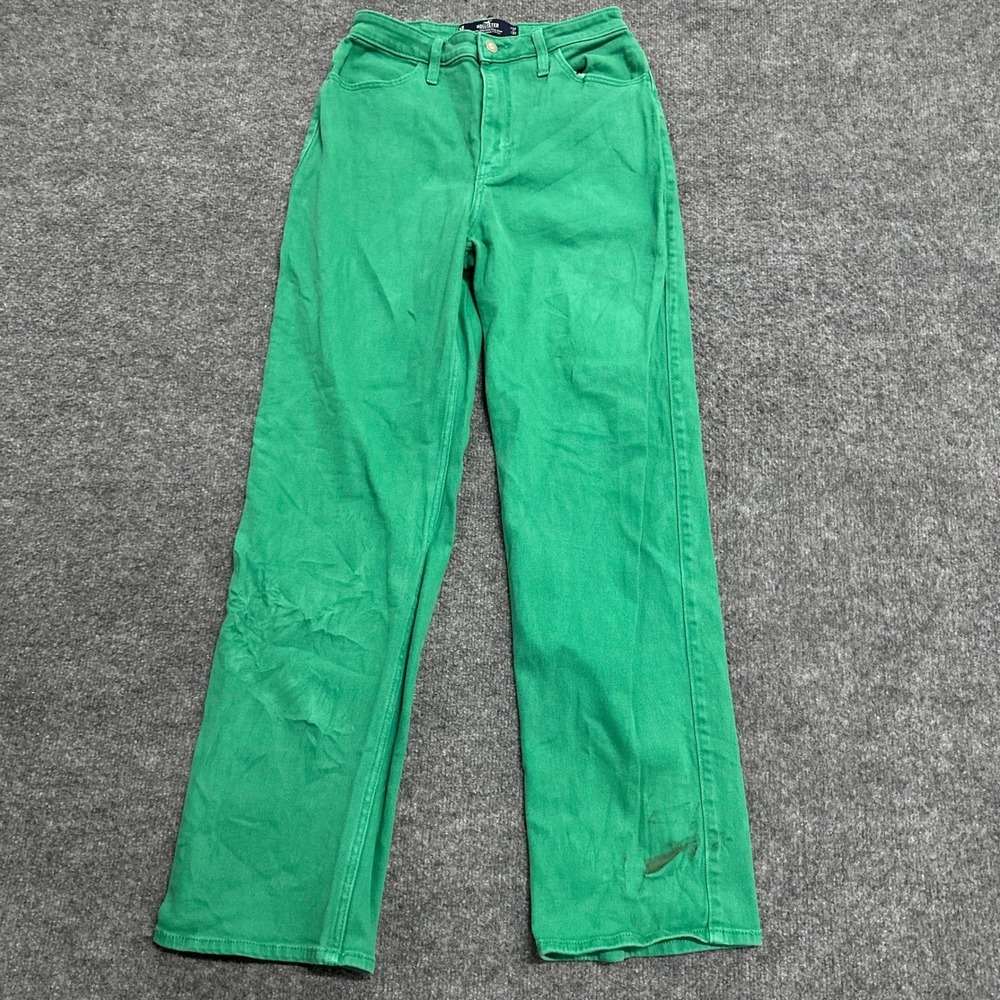 Hollister Jeans Womens Size 5R Green Ultra High-Rise Dad Jean Vintage Stretch
